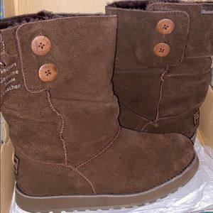 Brown Boots Skechers Womens 9.5